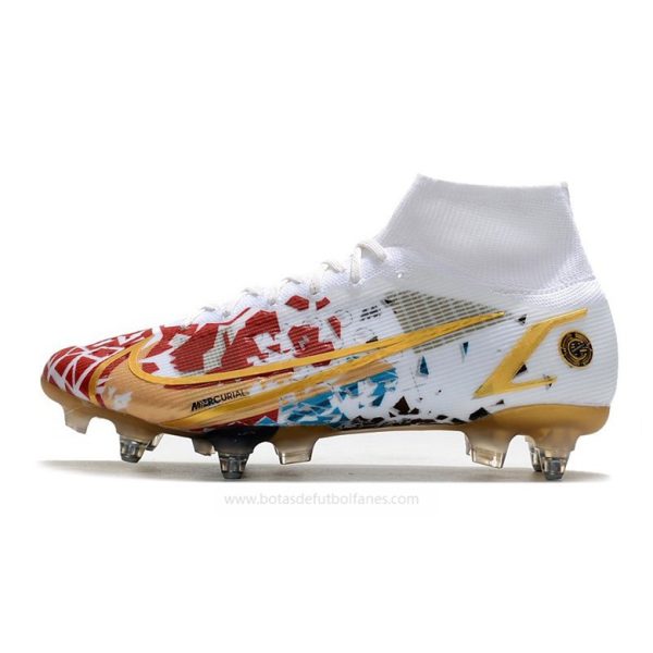 Nike Mercurial Superfly Elite SG PRO AC Blanco Rojo Oro